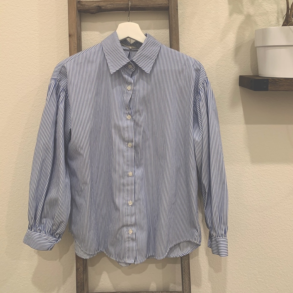 Oak+ Fort - Women Blouse, Blue, OS